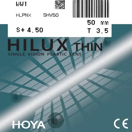 عدسی طبی هویا بدون پوشش با قابلیت رنگ پذیری 1.50 HOYA HILUX UNCOATED