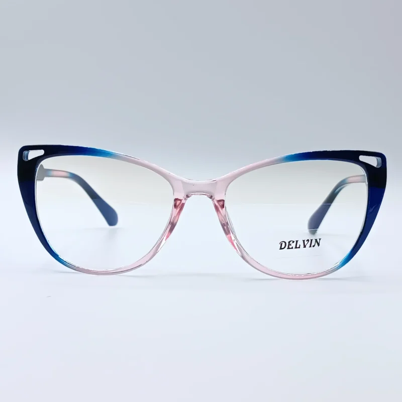 عینک طبی زنانه محافظ چشم با عدسی بلوکات DELVIN مدل 28077 COL7