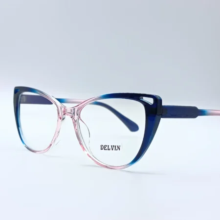 عینک طبی زنانه محافظ چشم با عدسی بلوکات DELVIN مدل 28077 COL7