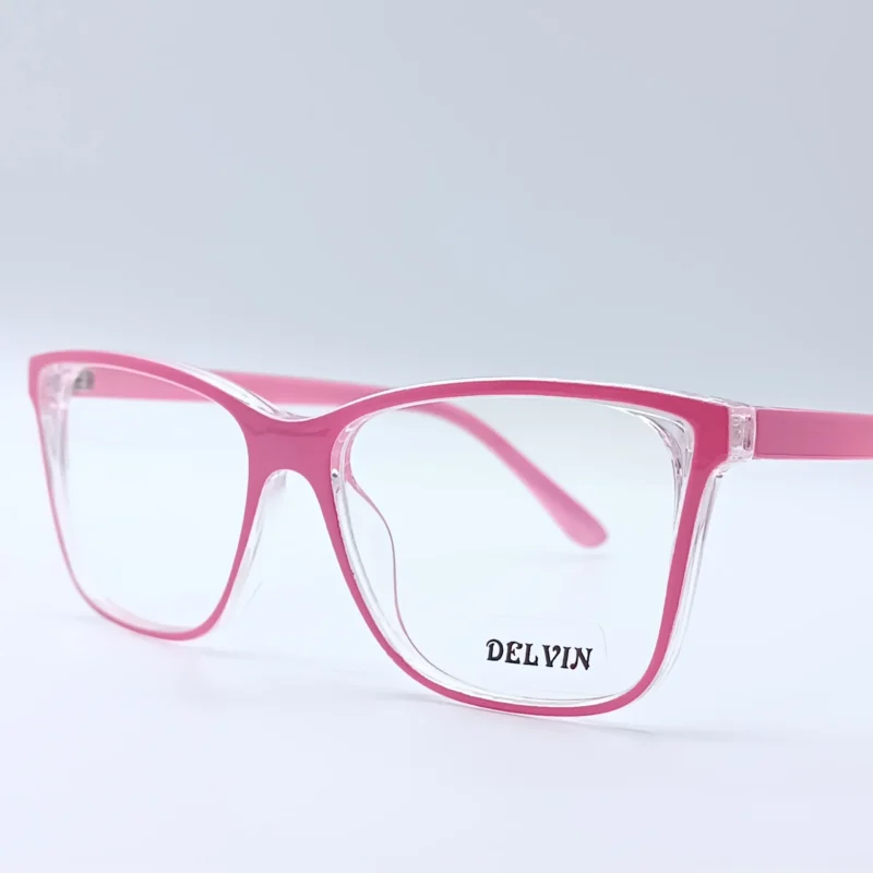عینک طبی زنانه محافظ چشم با عدسی بلوکات DELVIN مدل 28037 COL6 - تصویر 3
