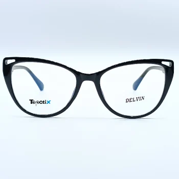 عینک طبی زنانه محافظ چشم با عدسی بلوکات دلوین مدل DELVIN 28077 COL1