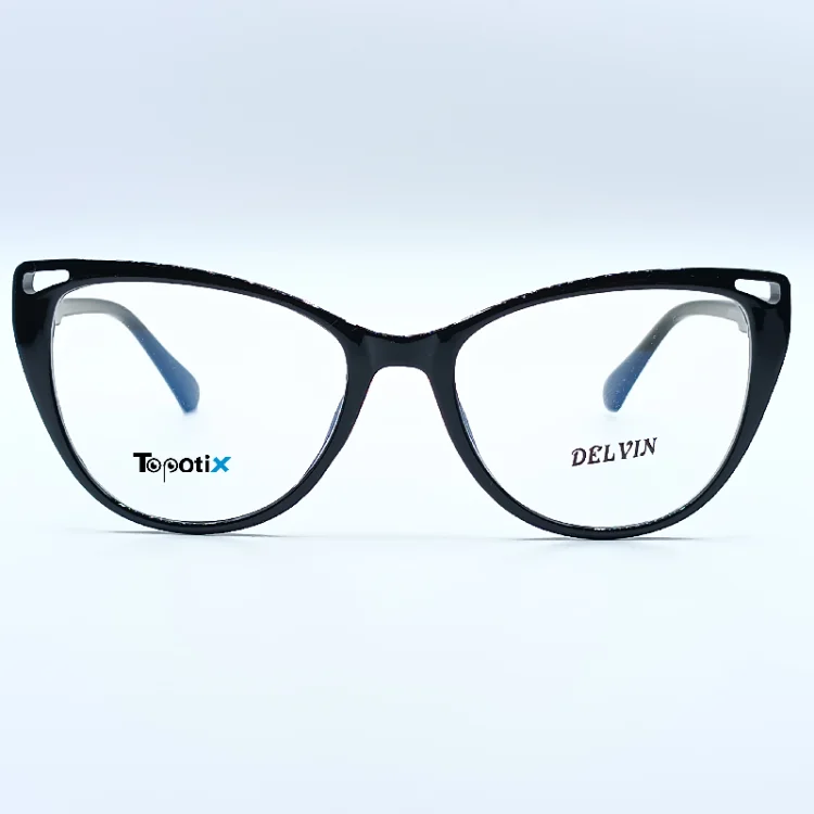عینک طبی زنانه محافظ چشم با عدسی بلوکات دلوین مدل DELVIN 28077 COL1