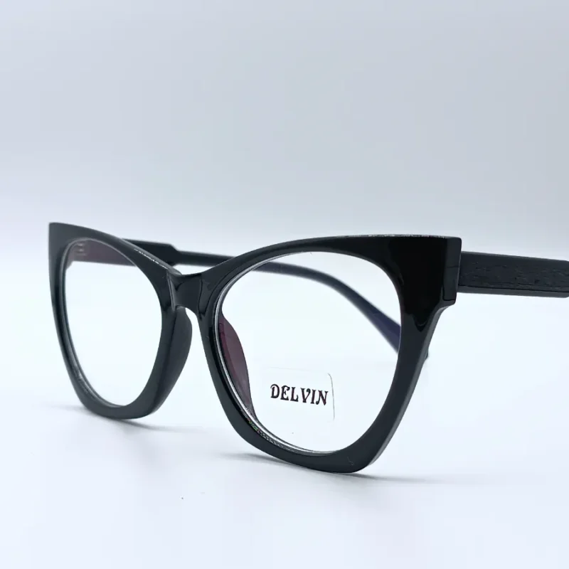 عینک طبی زنانه محافظ چشم با عدسی بلوکات DELVIN مدل 28079 COL1 - تصویر 2