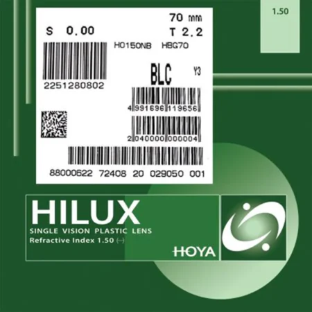 عدسی طبی هویا بلوکنترل HOYA HILUX BLUE CONTROL 1.50