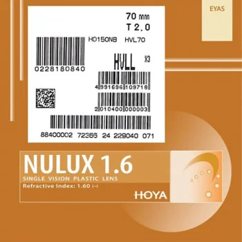 عدسی طبی هویا HOYA EYAS NULUX ASPHERIC LONGLIFE 1.60
