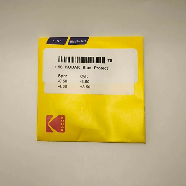 عدسی طبی بلوکنترل 1.56 کداک Kodak Blue Protect