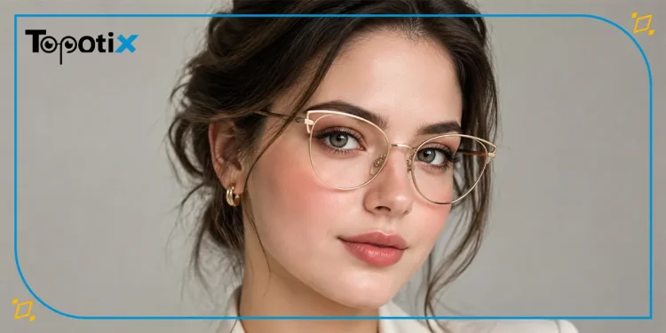 بهترین عینک های طبی دخترانه برای صورت های گرد